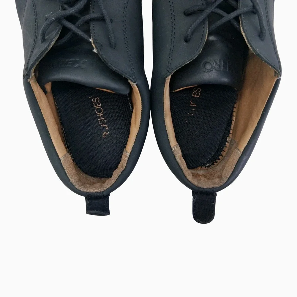 Xero Glenn Shoes Mens Size 12 Black Leather Casual Barefoot Sneakers Comfort